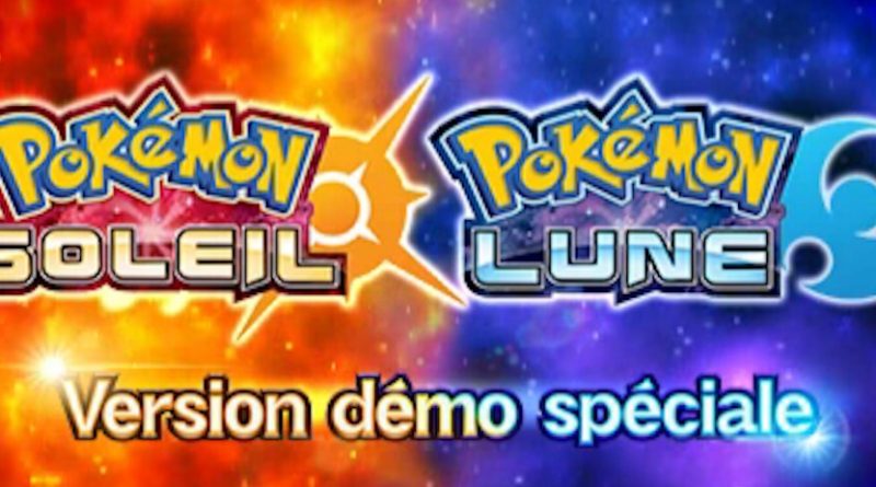 Ecran titre Pokémon Soleil & Lune Démo