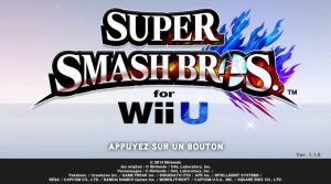 Ecran titre Smash Wii U