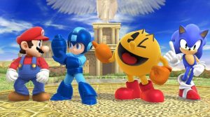 Mario, Mega Man, Pac Man et Sonic
