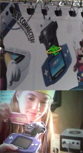 L'e-Reader sur le stand Nintendo et mis en avant dans la présentation d'Animal Crossing - E3 2002