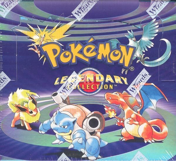 Display du TCG Pokémon de l'extension Legendary Collection