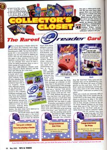 Article du magazine Tips & Tricks sur la carte de Kirby de l'E3