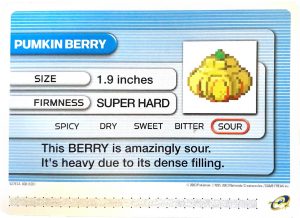 Cartes-e Pumkin Berry - Pokemon Battle-e Card