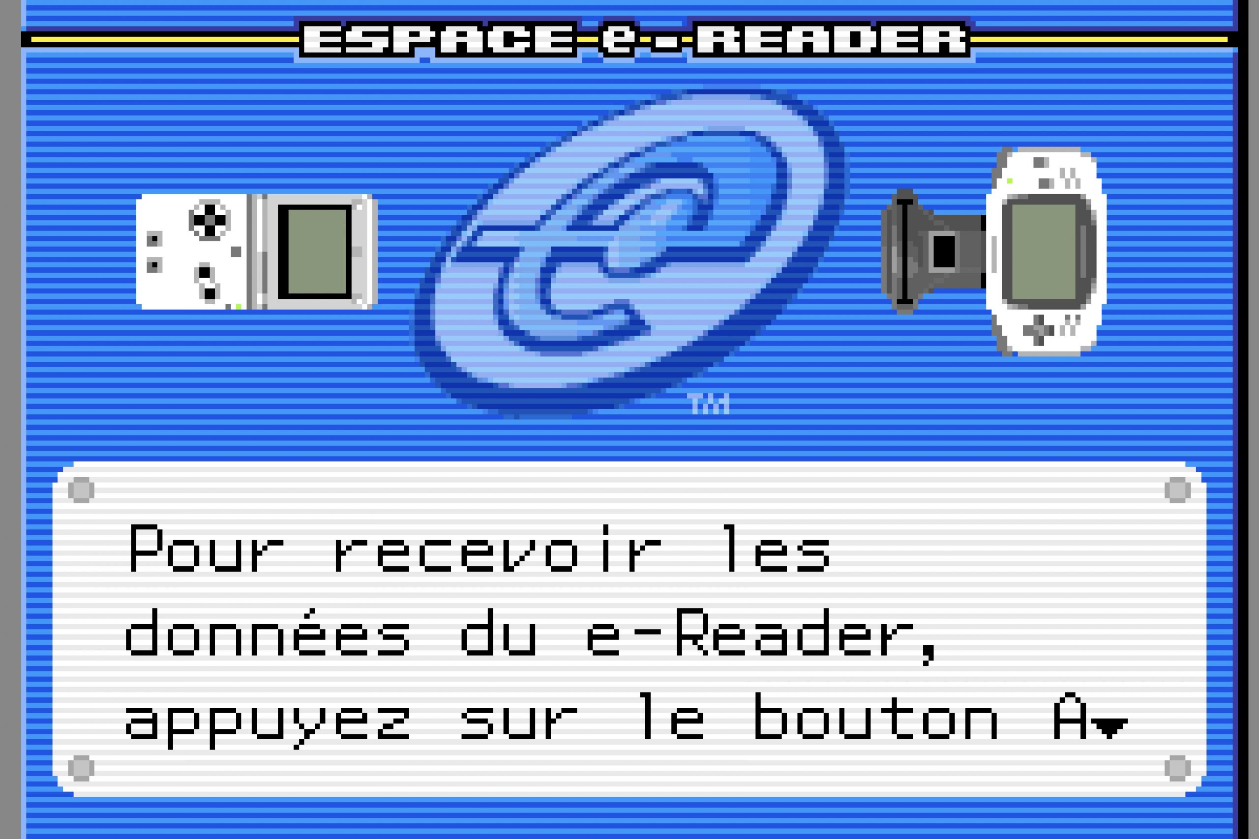 Espace e-Reader - Pokémon Pinball RS