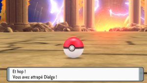 Pokémon DEPS - Dialga capturé à la Pokéball